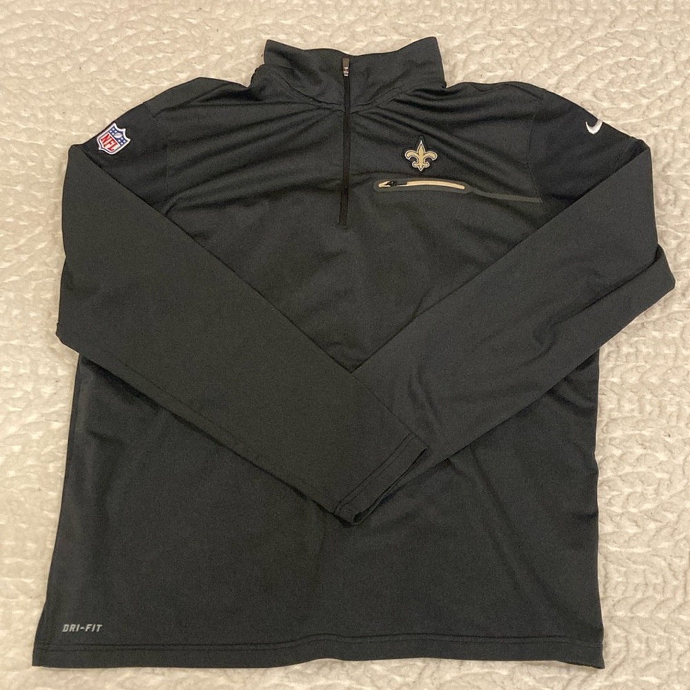 New Orleans Saints Nike On Field Apparel Quarter Zip NFL
